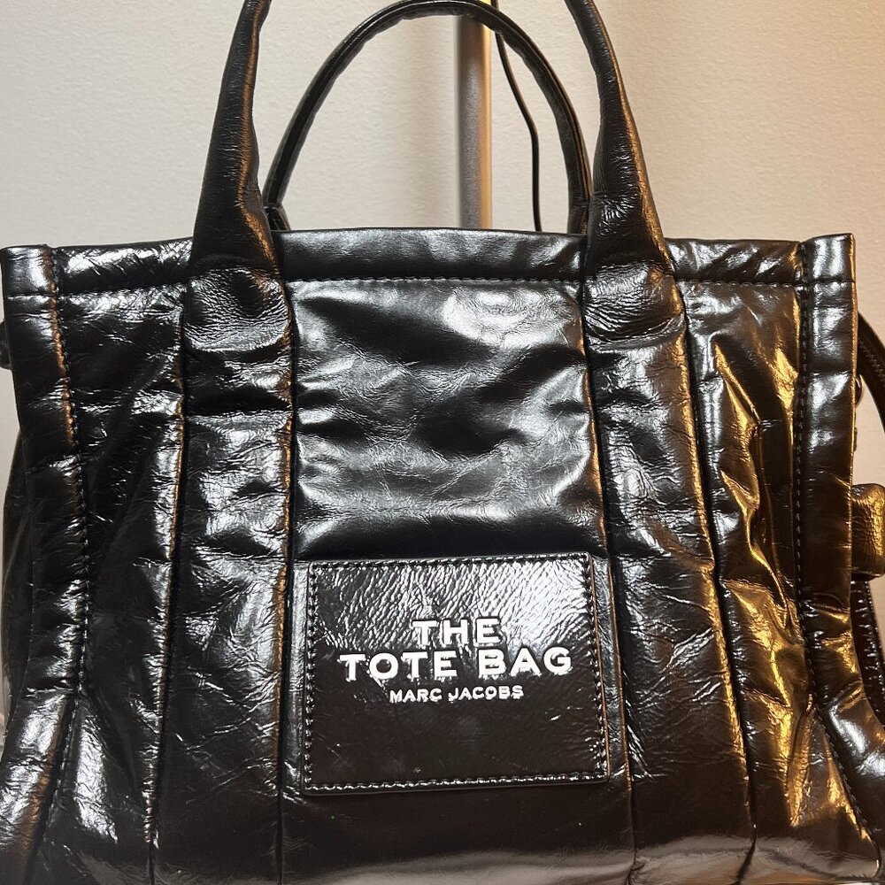 Marc Jacobs Medium Crinkle Tote Bag Black Previously owned - great condition